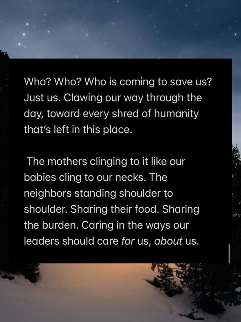 Slide 5 of the poem in visual format